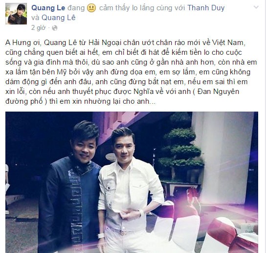 Bi mang thang hen Quang Le xin nhuong ga cho Mr Dam-Hinh-5
